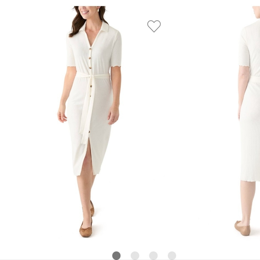 Oak & Trellis Ribbed Shirt Dress